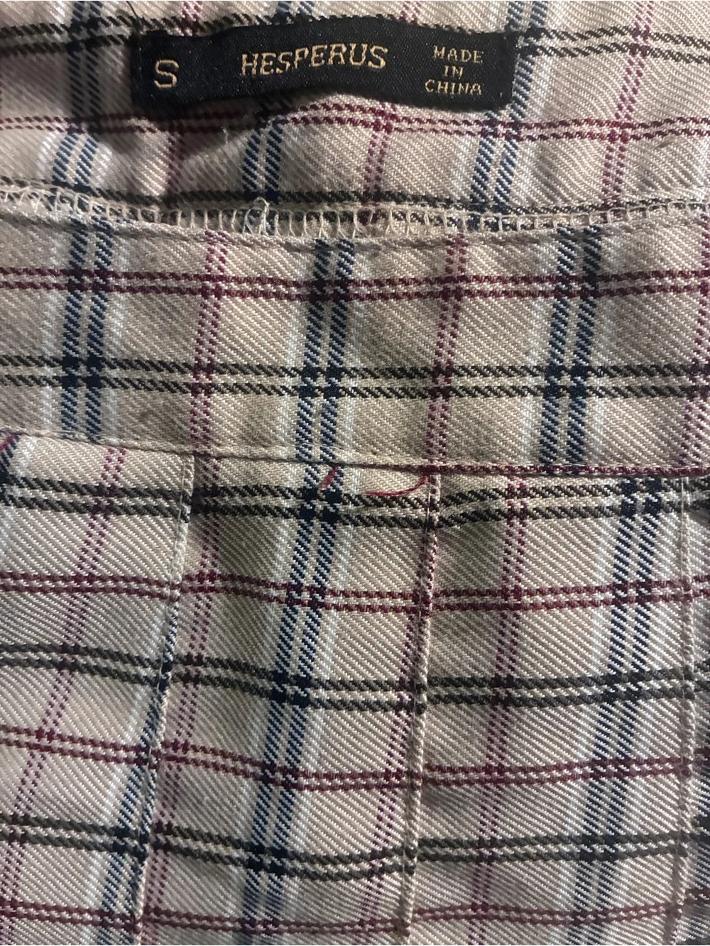 Hesperus Cream Plaid Pleated Mini Skirt - Size S